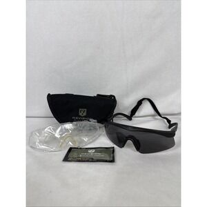 Revision EN166 FT/S Military Sawfly Matte Black Wrap Sunglasses With Case‎
